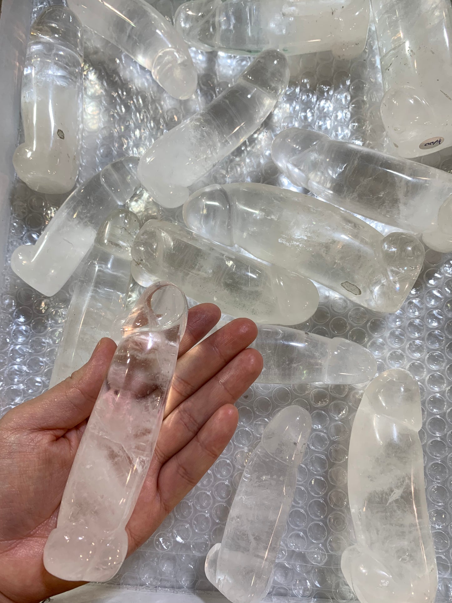 Crystal quartz dick assorted size