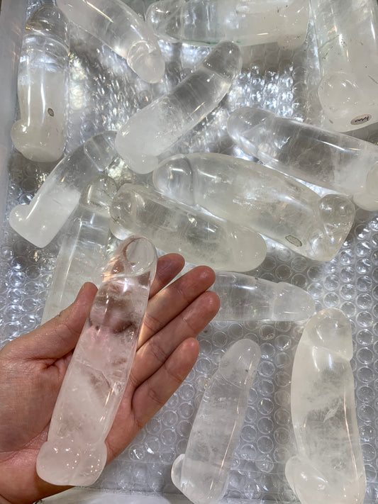 Crystal quartz dick assorted size