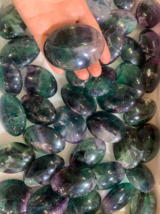 fluorite puff oval assorted size