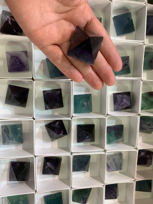 Fluorite pyramid