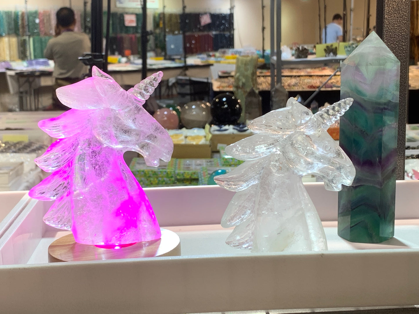 Crystal quartz unicorn