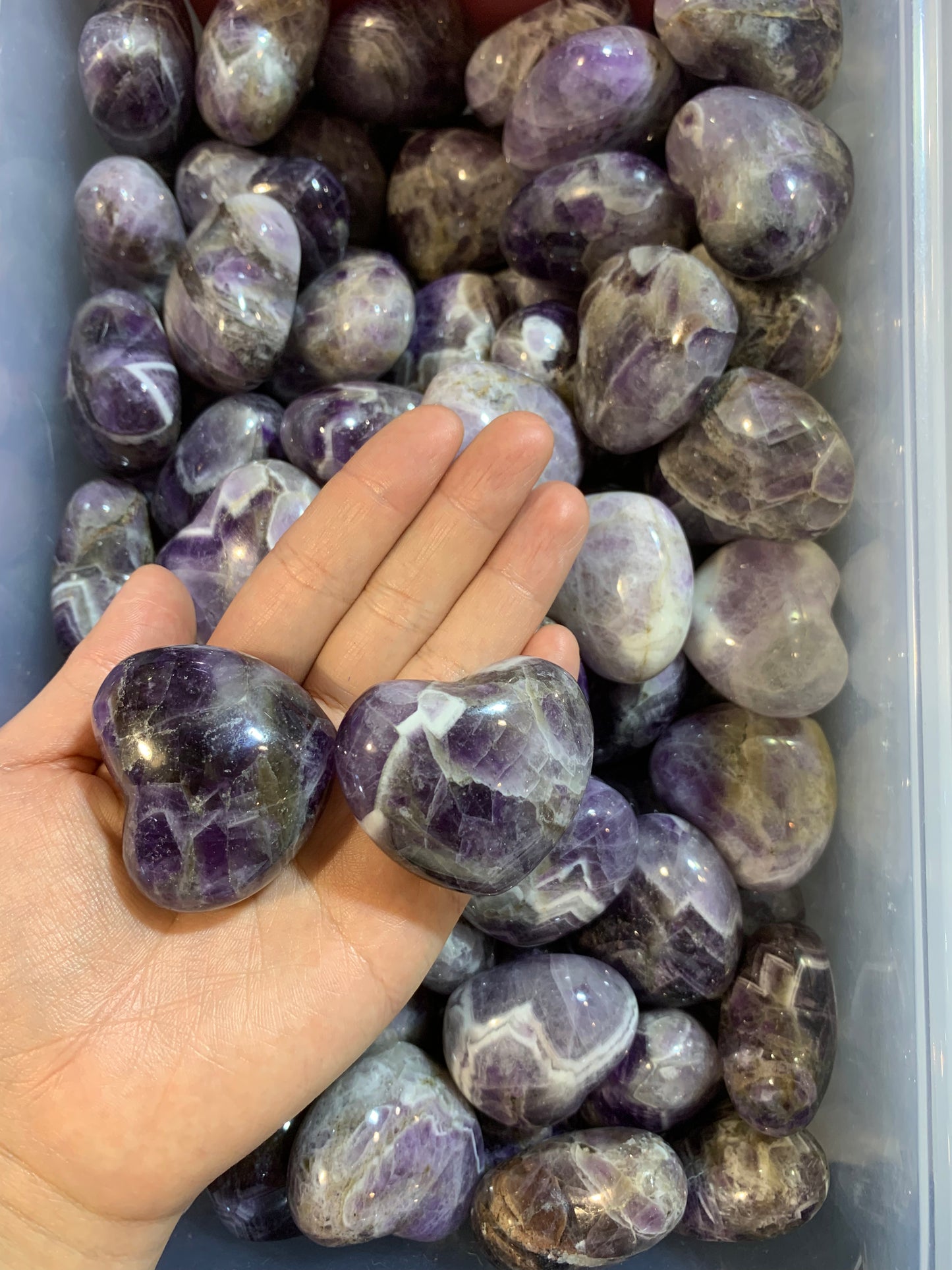 Amethyst heart 45mm