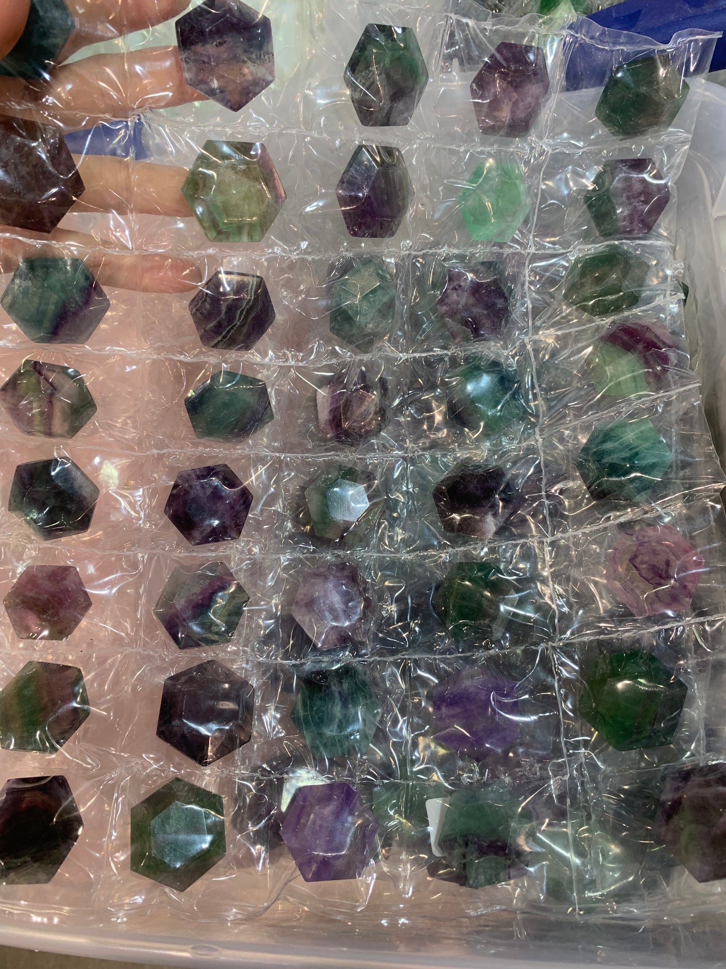 Fluorite hexagon 30-40mm