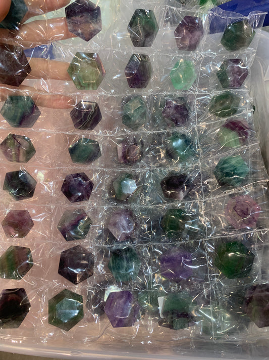 Fluorite hexagon 30-40mm