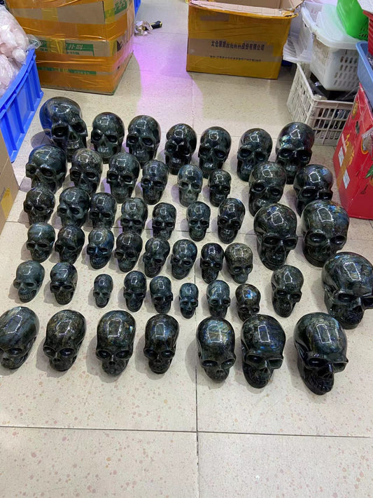 Labradorite skull assorted size "A Grade"