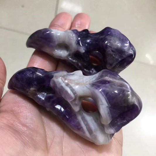 Bird head amethyst stone