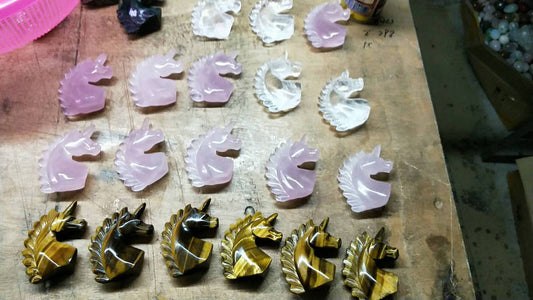 Assorted stone unicorn 2-inch (tiger eye $12)