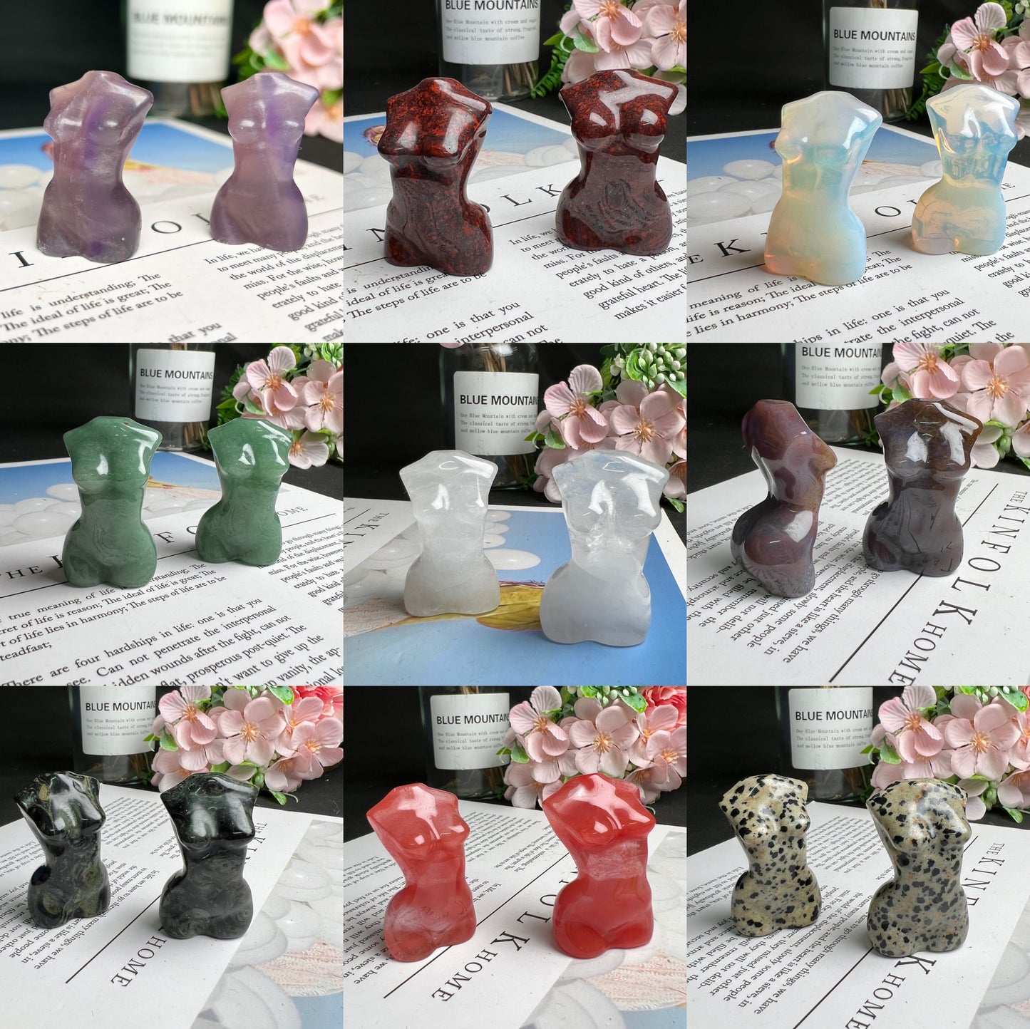 Assorted stone female model 2-inch