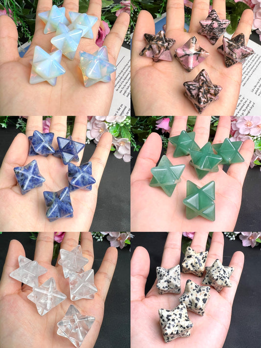 Assorted stone Mer-Ka-Ba 20*20mm