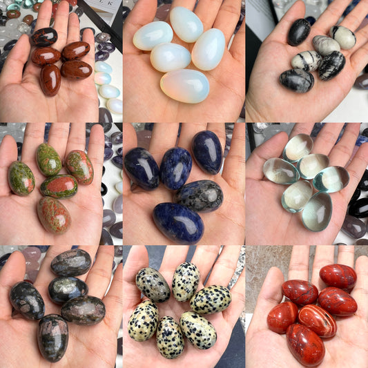 Assorted stone egg 50*35mm NO.2