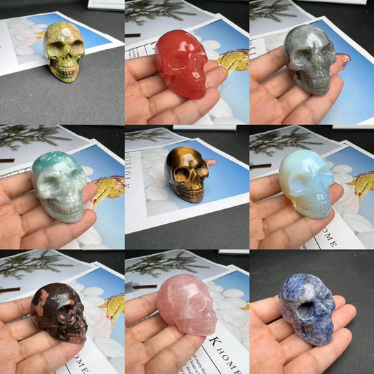 Assorted stone Skull 2-inch NO.1