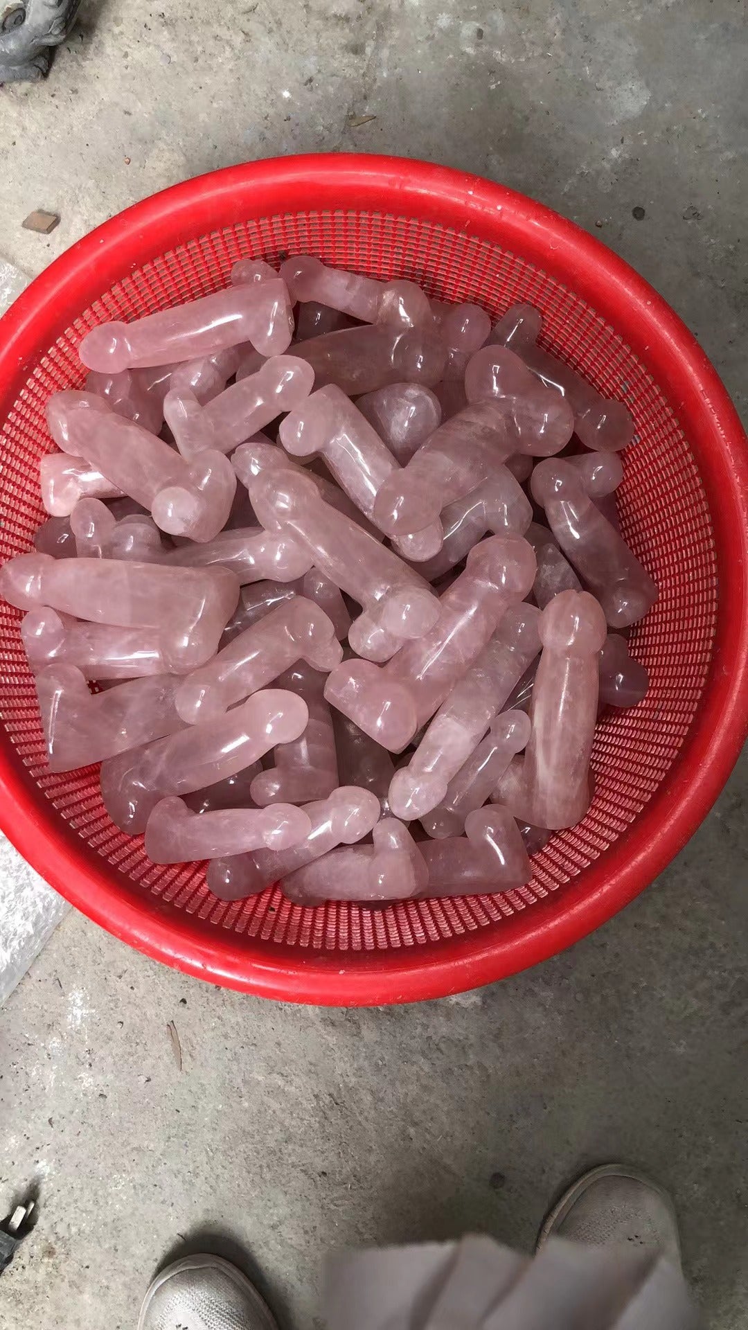 Rose quartz dick assorted size