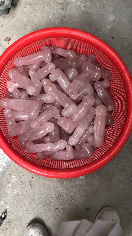 Rose quartz dick assorted size