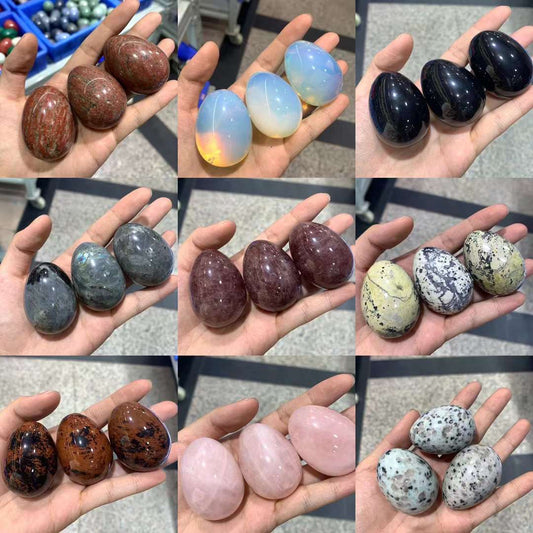 Assorted stone egg 50*35mm NO.5
