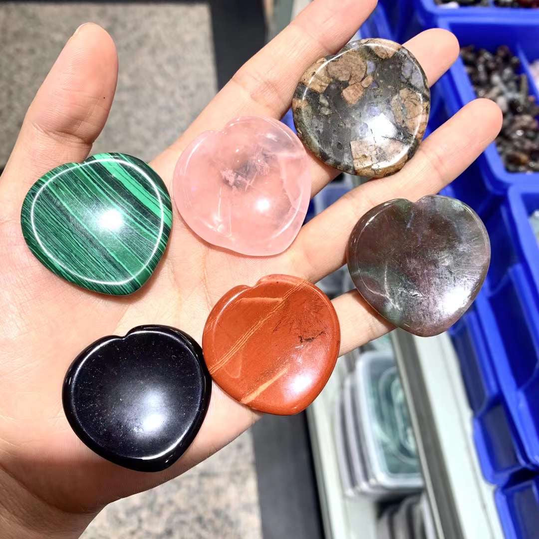 Worry stone heart shape