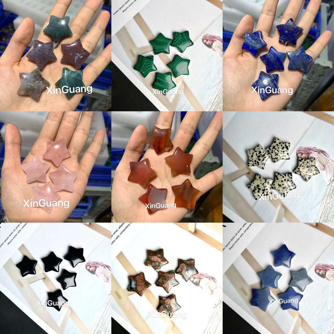 assorted stone small star