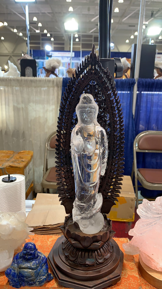 Crystal carving Kwan Yin