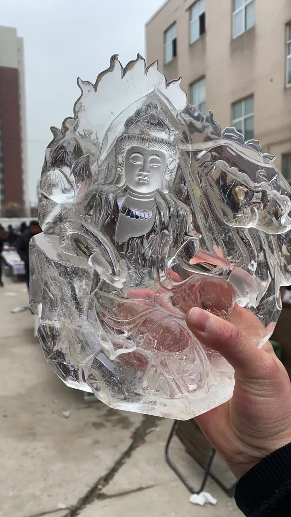 Crystal carving Kwan Yin