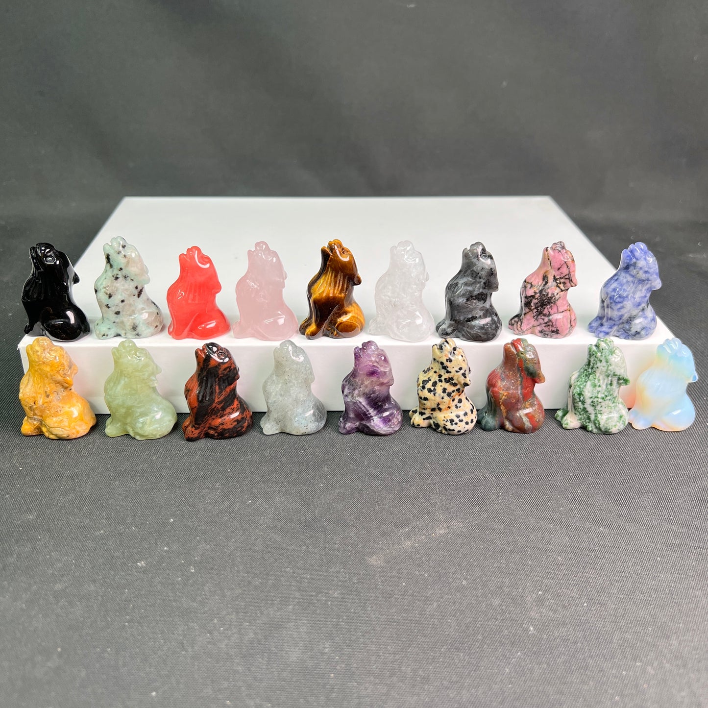 assorted stone Dog 2-inch