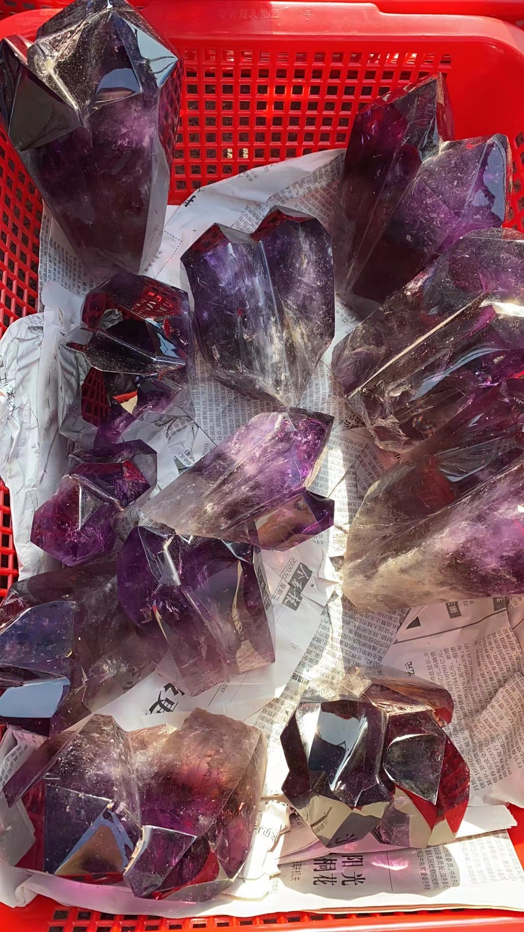 Amethyst twins point free size "A Grade"