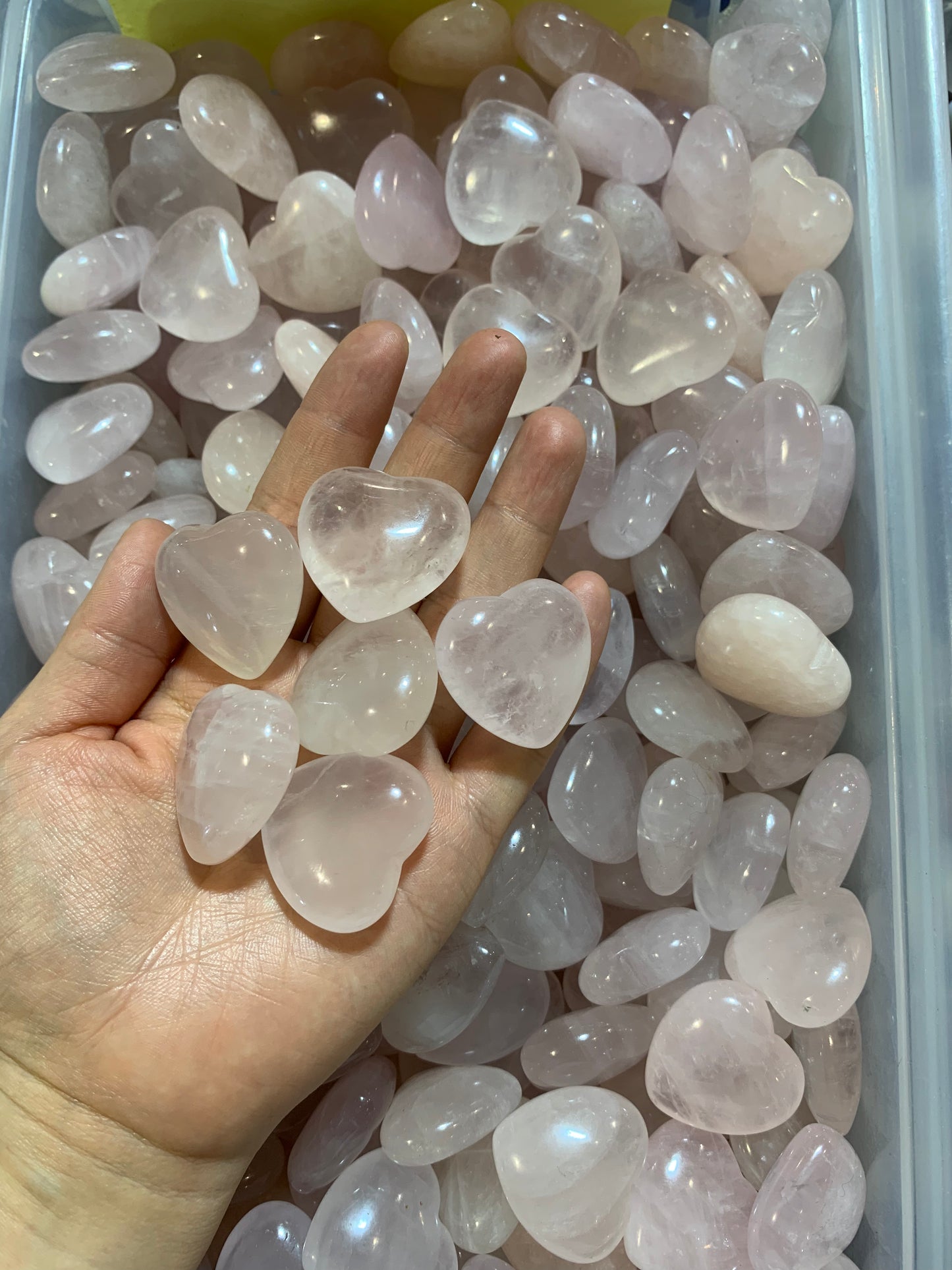 Rose Quartz heart 30mm