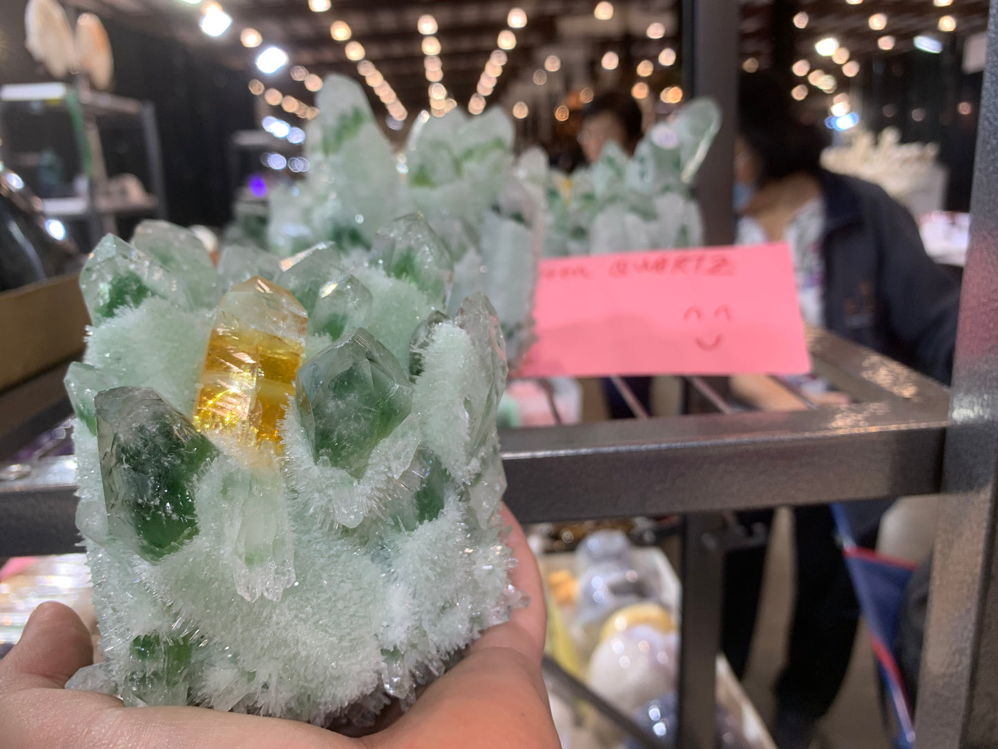 Cluster green quartz assorted size