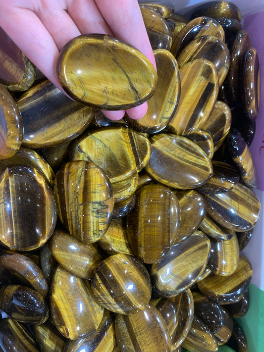 Worry stone tiger eye