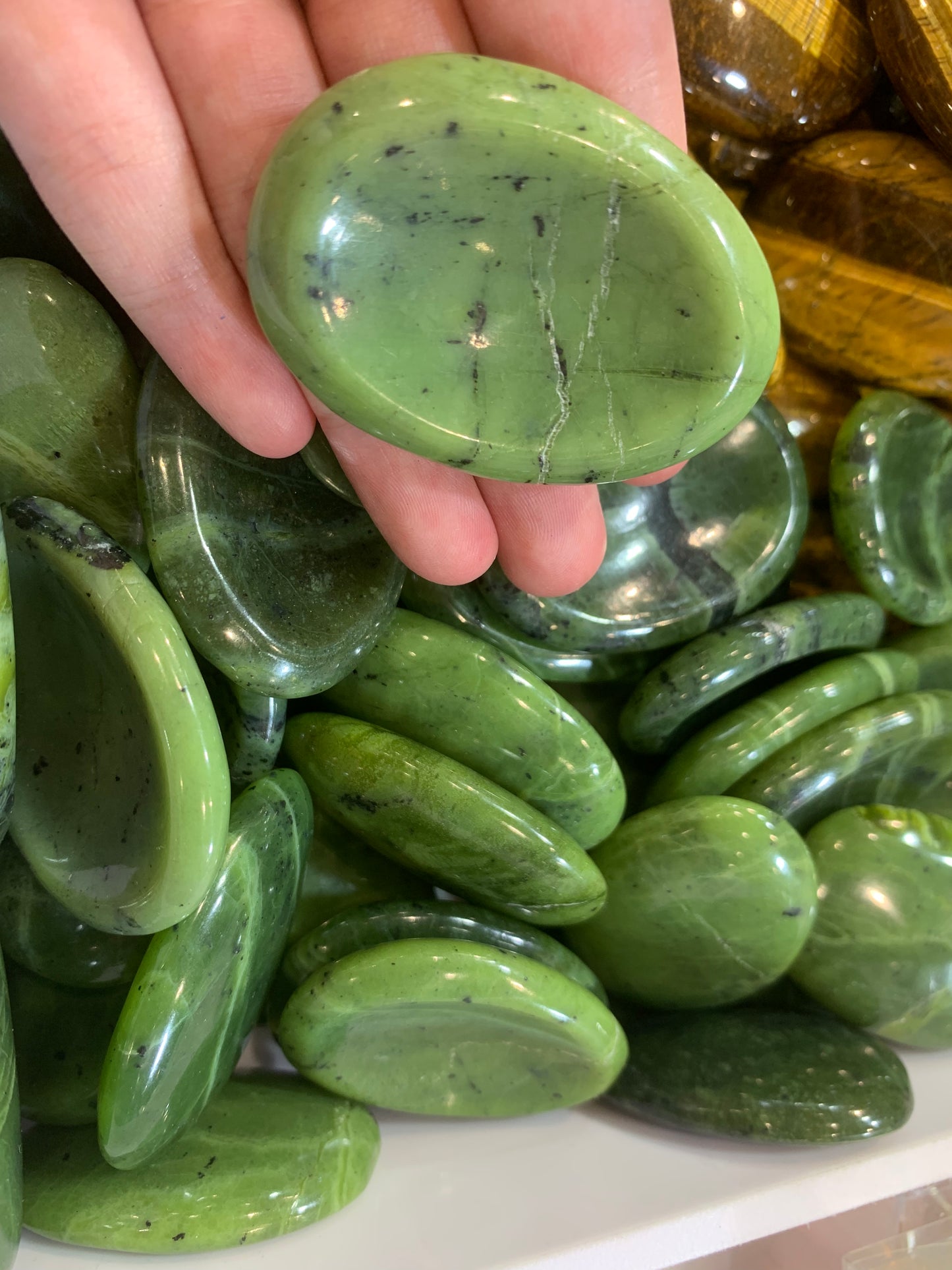 Canadian jade worry stone