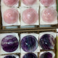 Bowl 75mm assorted stone（fluorite $24)