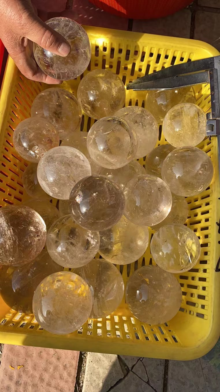 Crystal quartz assorted size "B Grade" sphere 2