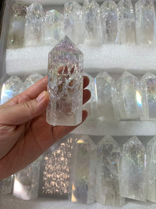 Fire and Ice Aura Crystal point free size